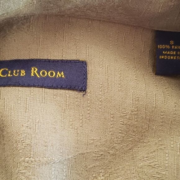 Men's Club Room Guayabera Cuban Button Down Shirt Small - Picture 4 of 4